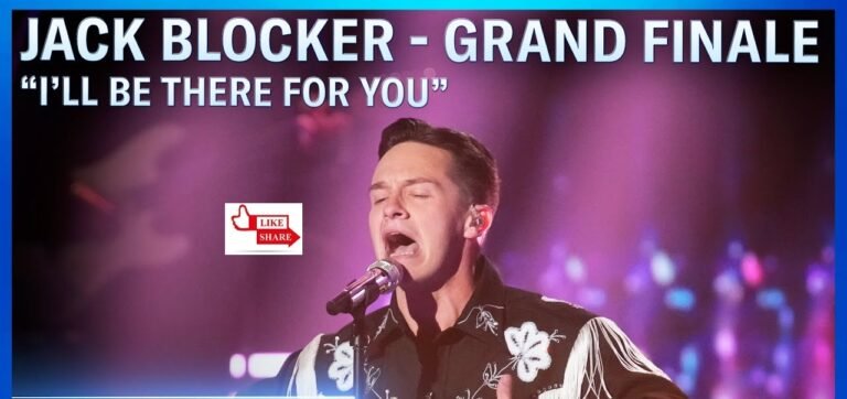 Jack Blocker American Idol Finale Song (“I” ll be There for You) Performance Highlights